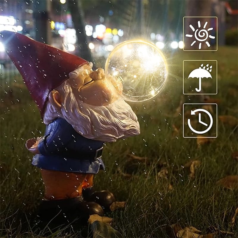 (๐ฅHOT SALE NOW 49% OFF) - Hilarious Gnome Blowing A Bubble Garden Statue