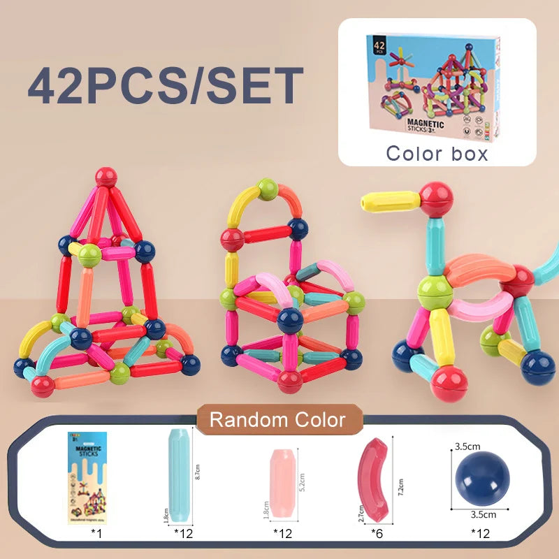 Last Day Special Sale 75% OFF -š„-Magnetic Balls and Rods Set Educational Magnet Building Blocks