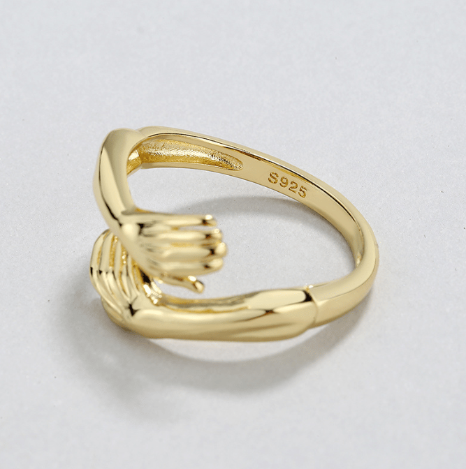 New-Couple Hug Ring Womens Day Gift Friends Mother Sister Girlfriend Gift