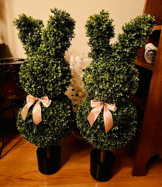 🐰✨Artisan-Crafted Bunny Topiary🔥