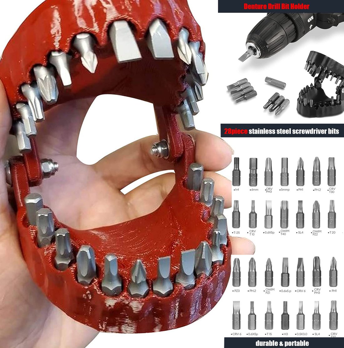 🔥🔥HOT SALE-SAVE 49%🔥🔥 🧰Denture Drill Bit Holder🧰