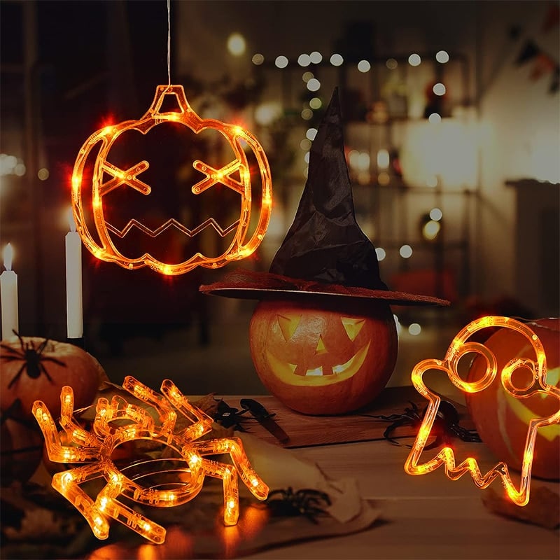 ✨ Upgrade Halloween Window Lights Decorations