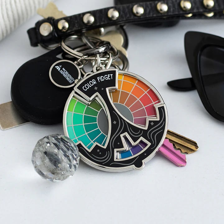 🔥Last Day: BUY 4 GET 4 FREE -🌈Color Fidget Enamel Pin(✨A Wheel Of Twenty Hues)