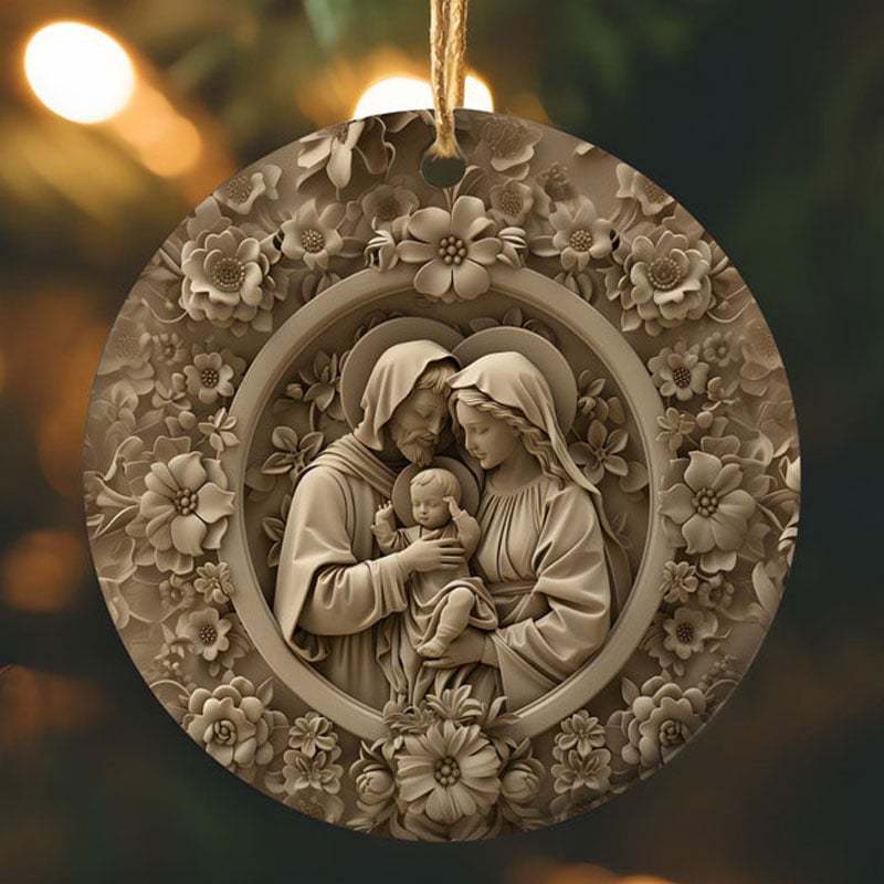 3D Catholic Christmas Ornament