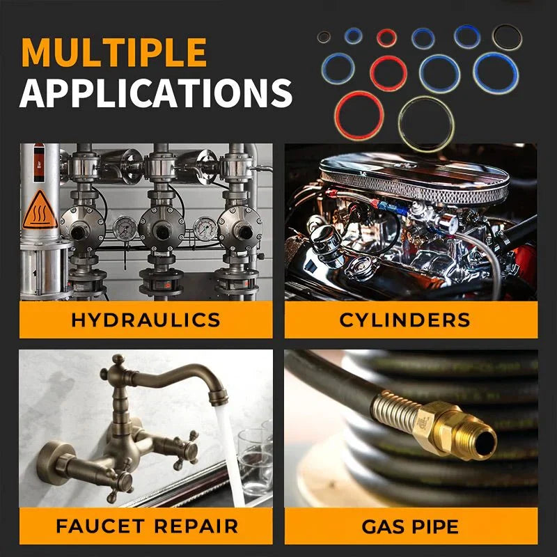 🎁2024 New Year Hot Sale🎁100pcs/ 245pcs Assorted Sealing Gasket Set