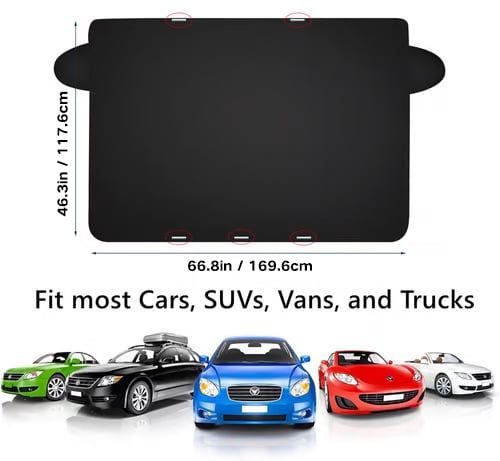 🔥Christmas Hot Sale-🎁2024 Upgraded Car Windshield Magnetic Snow Cover