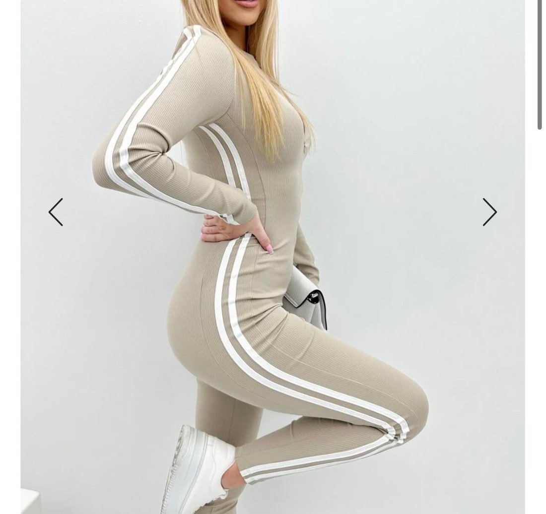 💃Women's Slim Fit Side Web Half-Zip Jumpsuit (🔥Same as in the video)