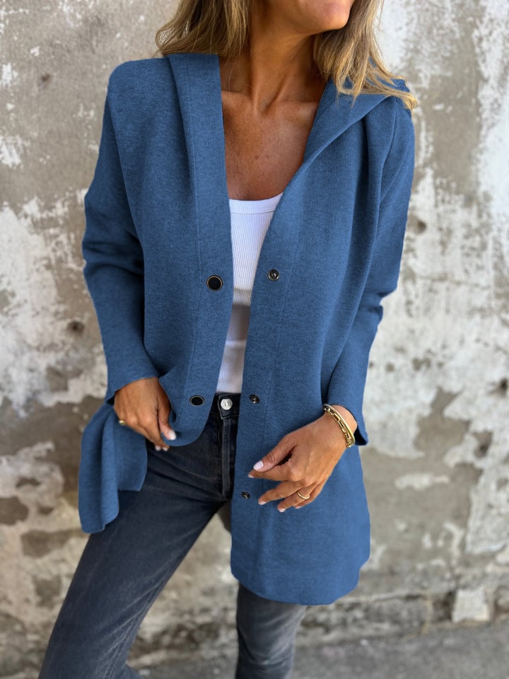 🎄Last Day Sale 49% OFF - Casual Single Breasted Hooded Jacket