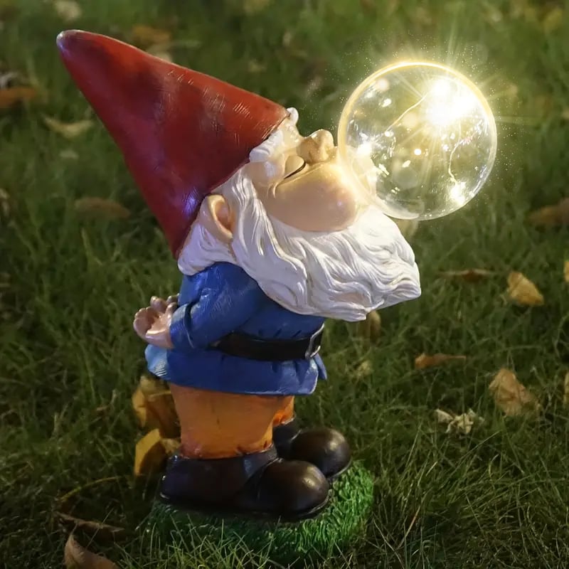 (๐ฅHOT SALE NOW 49% OFF) - Hilarious Gnome Blowing A Bubble Garden Statue