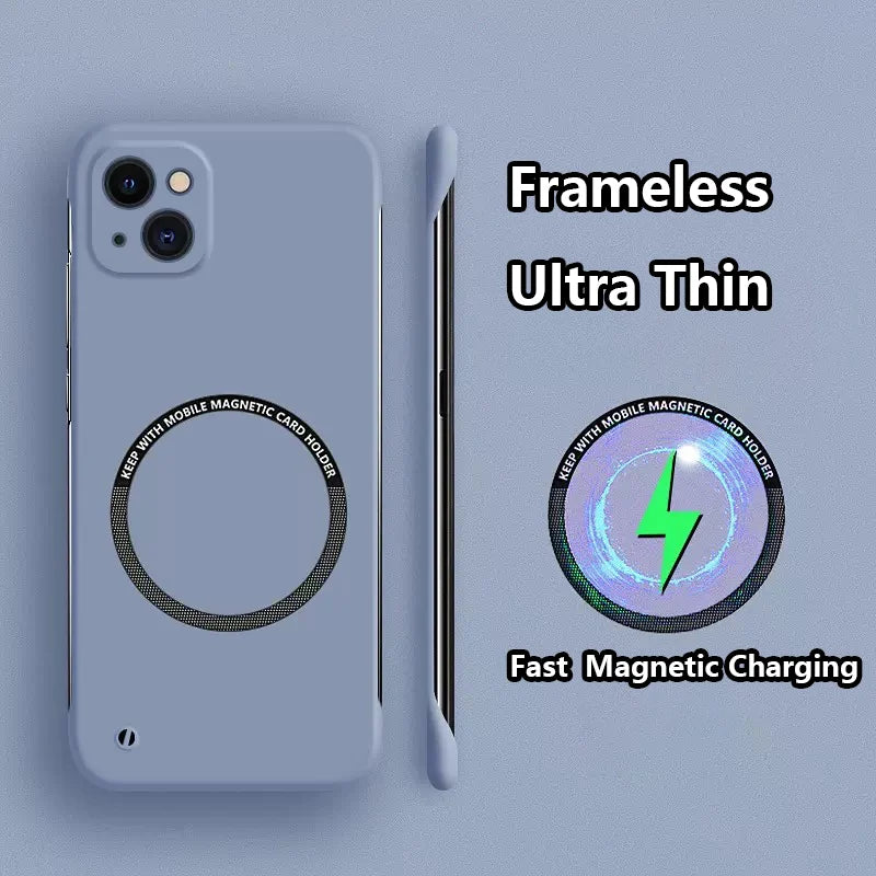 📱✨Frameless Matte Ultra Thin Magnetic Case for iPhone
