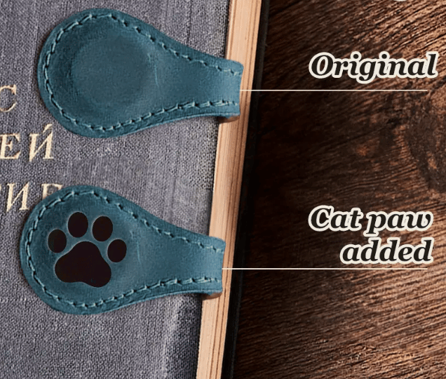 š„Magnetic Leather Bookmark