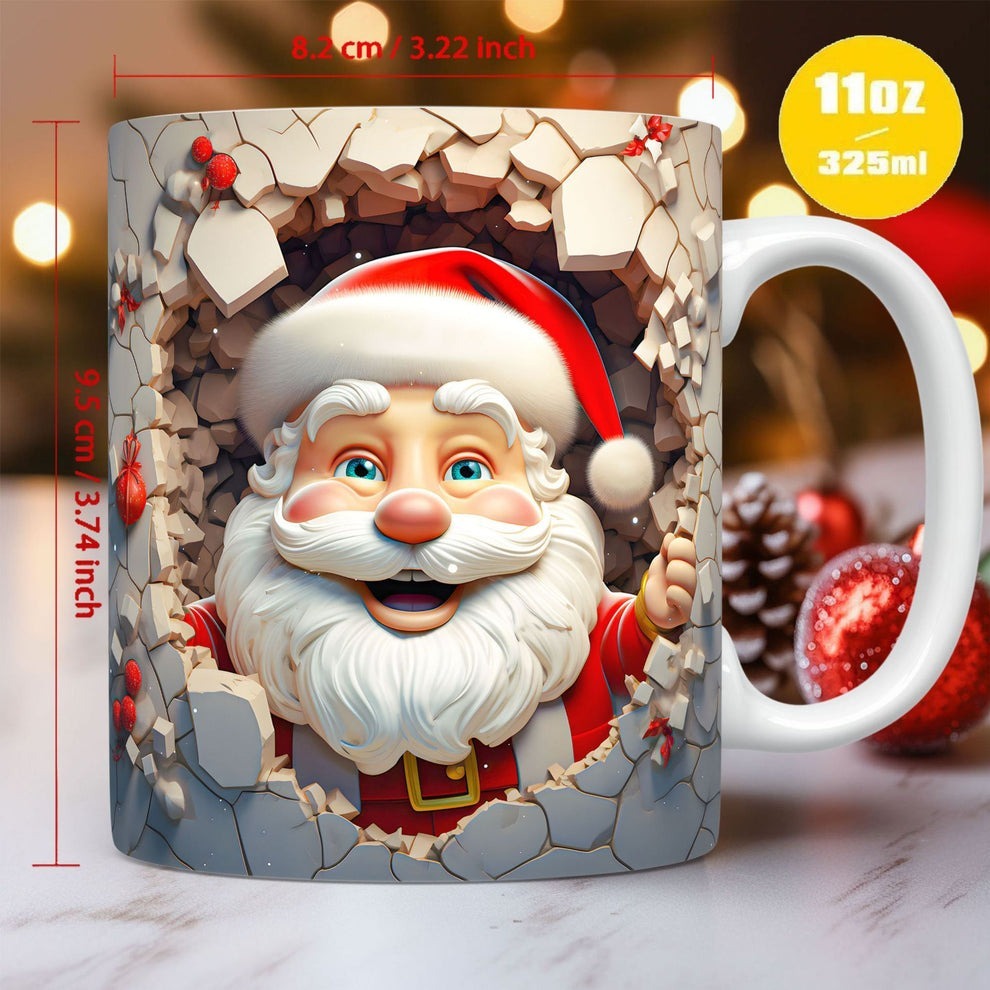 3D Christmas Creative Mug