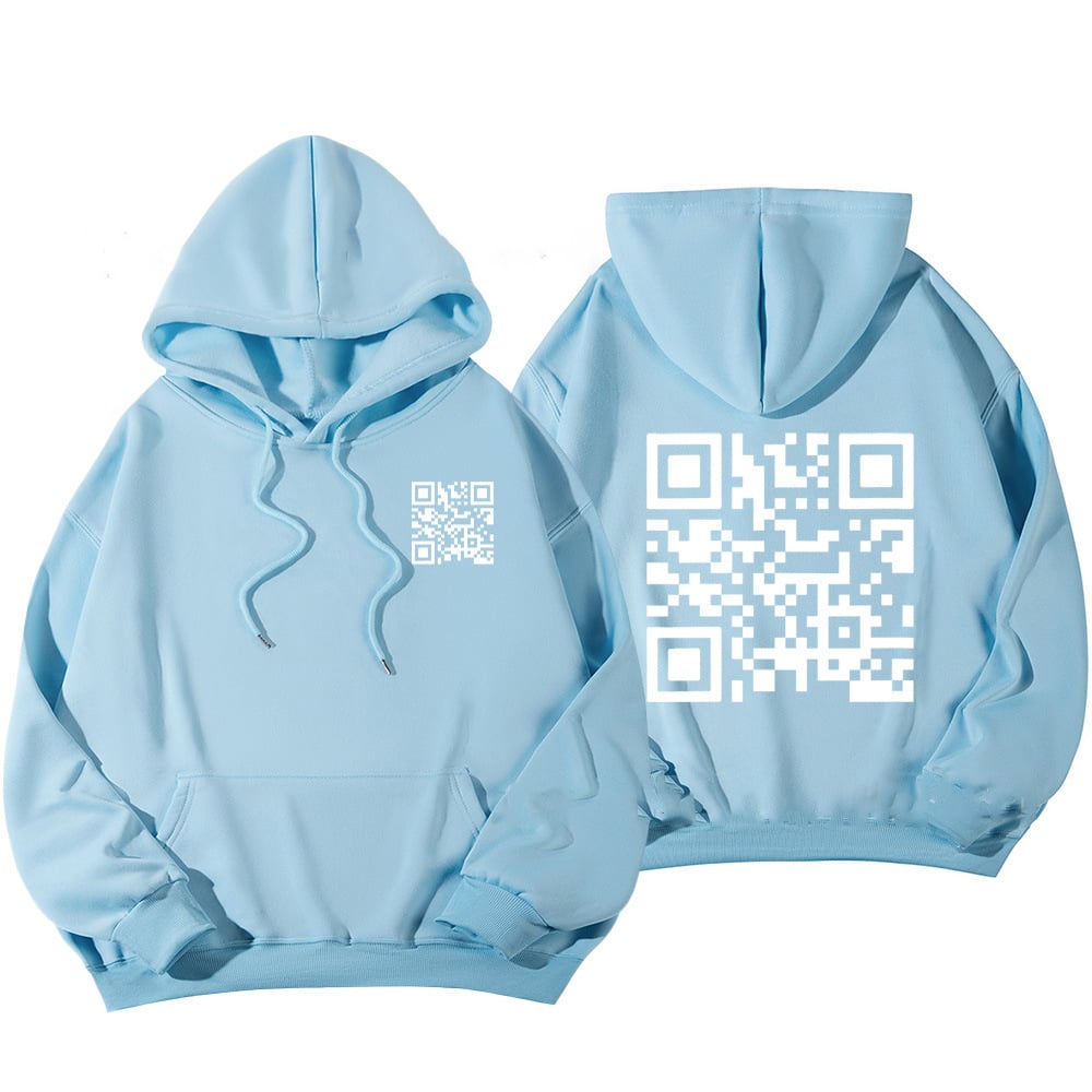 Funny FU QR Code Hoodie