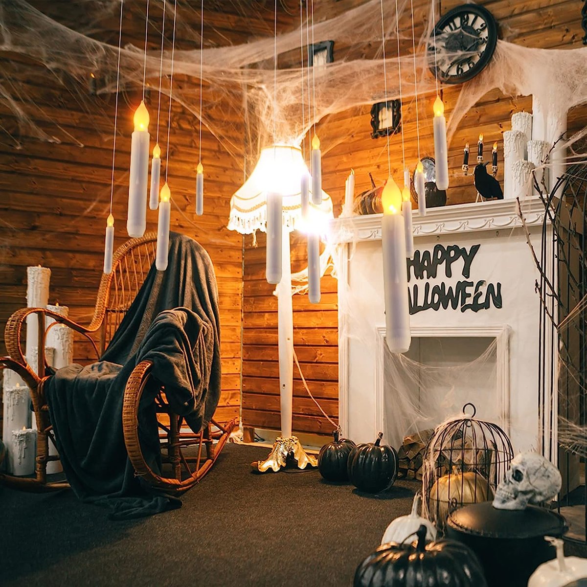 Fantasy Floating Candles with Wand Remote