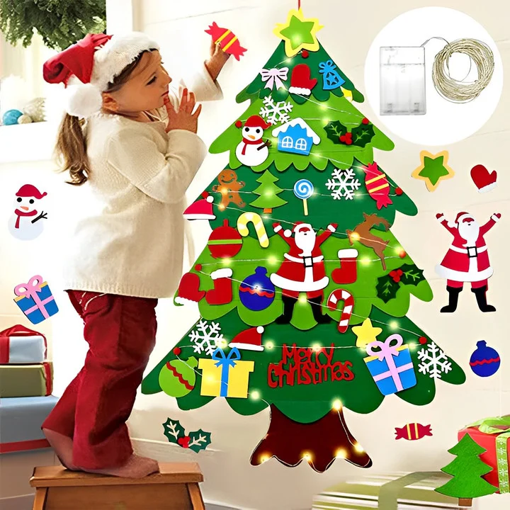 šDIY Felt Christmas Tree Setšļ¼š„Buy 2 Get Extra 10% OFF ļ¼