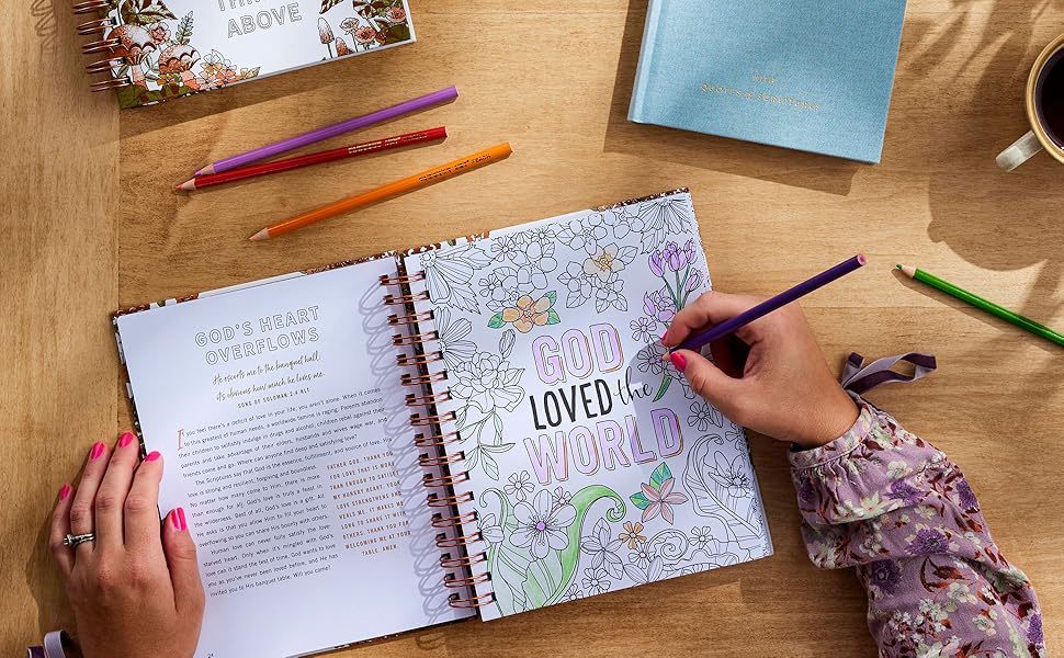 ➕️Be Still & Know: Devotional Coloring Book for mindfulness and creativity