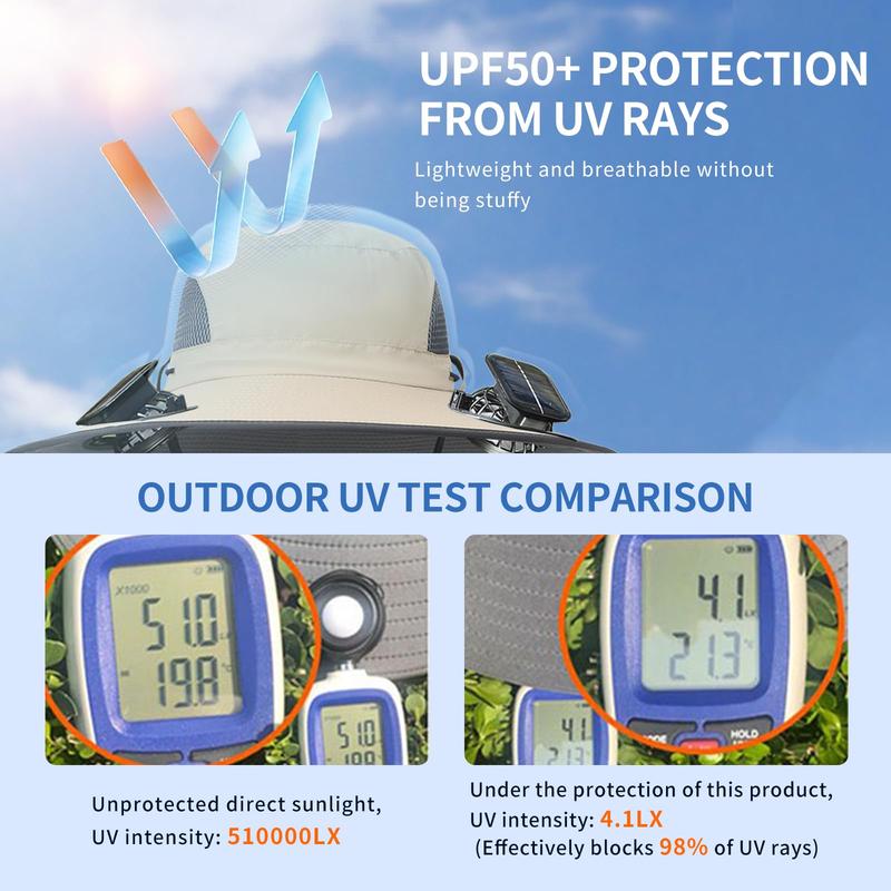 2025 New Solar Fan Outdoor Fishing Hat