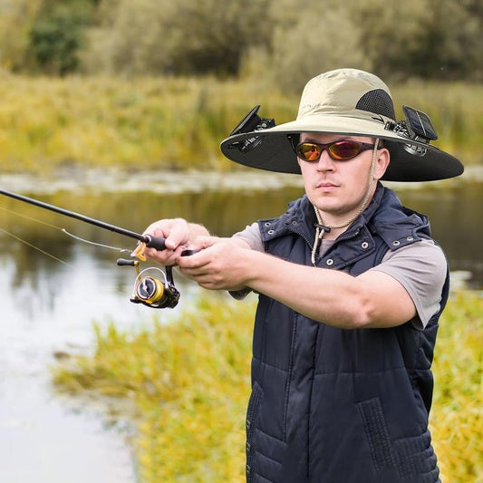 2025 New Solar Fan Outdoor Fishing Hat