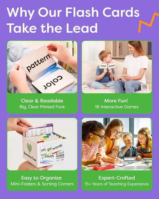 💥Hot Sell Get 49% OFF💥600 Sight Words Flash Cards Kindergarten