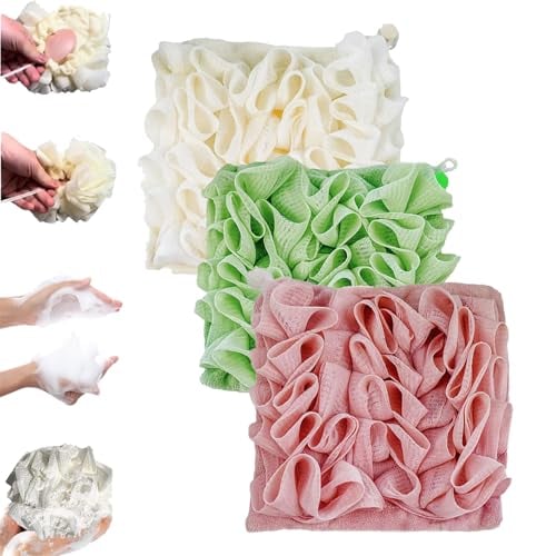 2-in-1 Bath Sponge & Washcloth