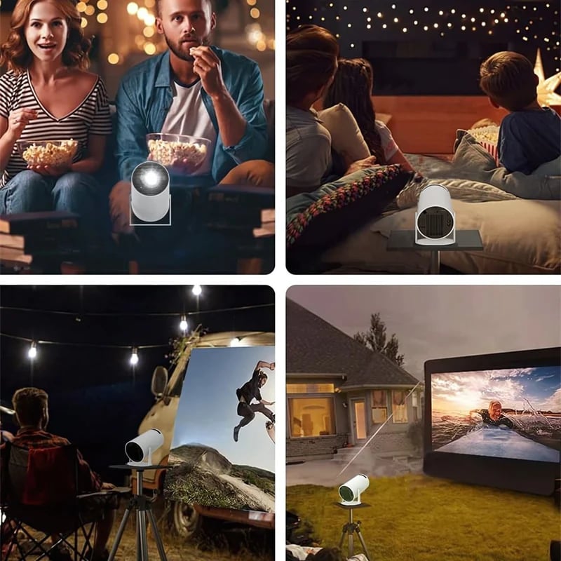 🎥✨Portable 2.4G/5G Wifi Smart Projector – 4K Home Cinema & Outdoor 1080P HD Projector