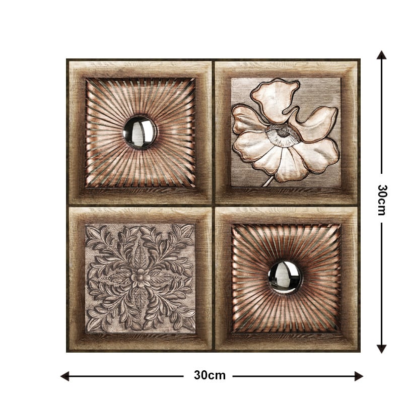 10Pcs 3D Peel and Stick Wall Tiles(12x12 inches)