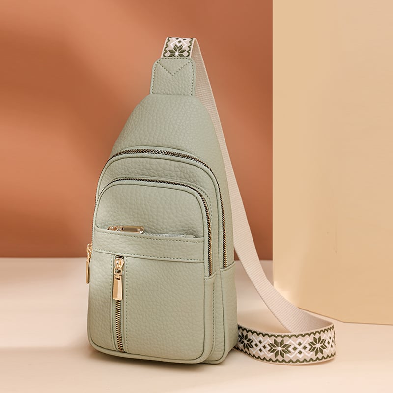 🔥Last Day Sale 49% OFF🏆️Anti-Theft Embroidery Solid Color Crossbody Bag for Daily Travel