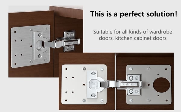 Hinge Fixing Plate Bracket Kit