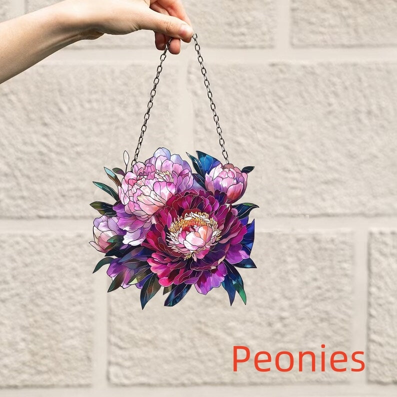 🔥🔥2025 Mother's Day Gift 50% Off--Flowers Suncatcher Ornament