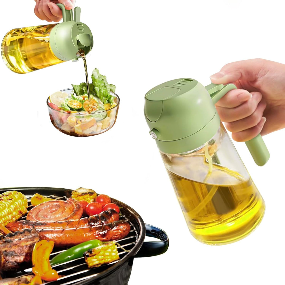 2-in-1 Oil Sprayer Bottle