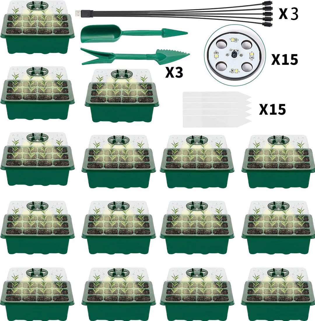 ✨LAST DAY 49% OFF🔥Adjustable Humidity Seed Starter Trays