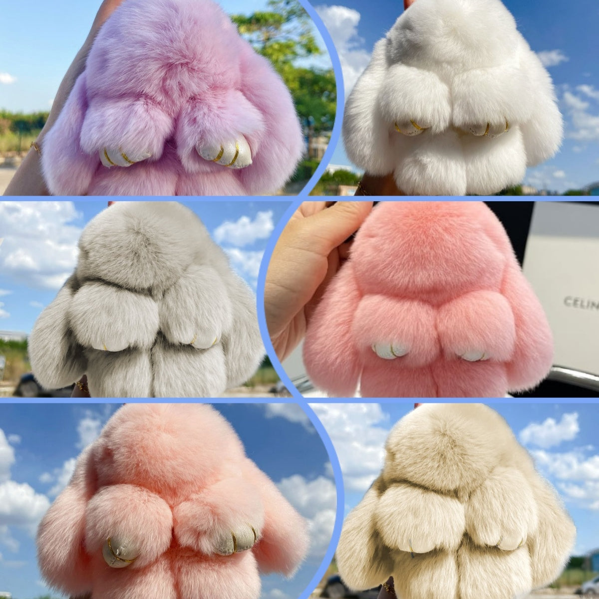 💥Limited Time Discount🐰 Handmade Soft Bunny PomPom Charms