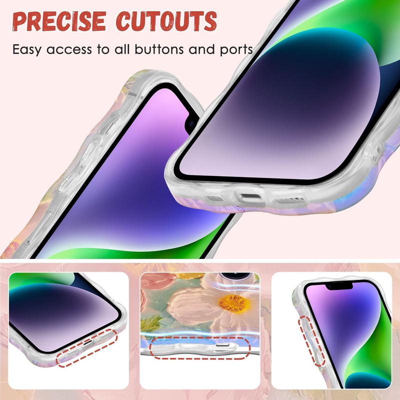 🌸Colorful Retro Oil Painting Print iPhone Case