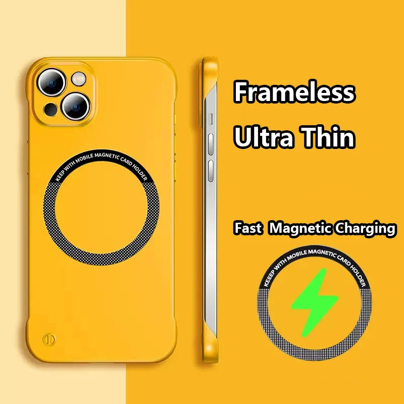 📱✨Frameless Matte Ultra Thin Magnetic Case for iPhone