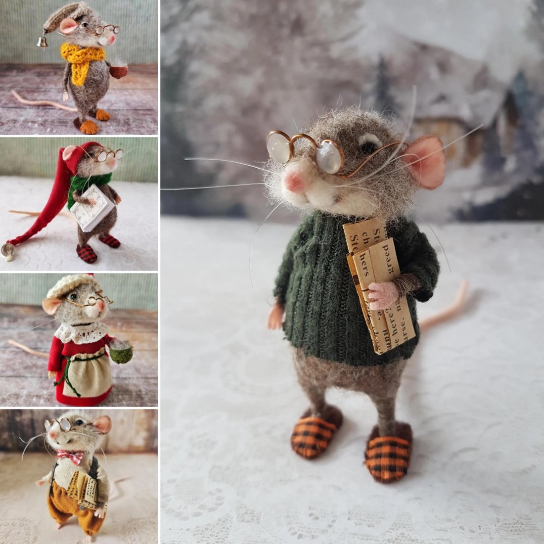⏰Limited Edition Hot Sale 49% Off - Handmade Cute Needle Felted Mouse