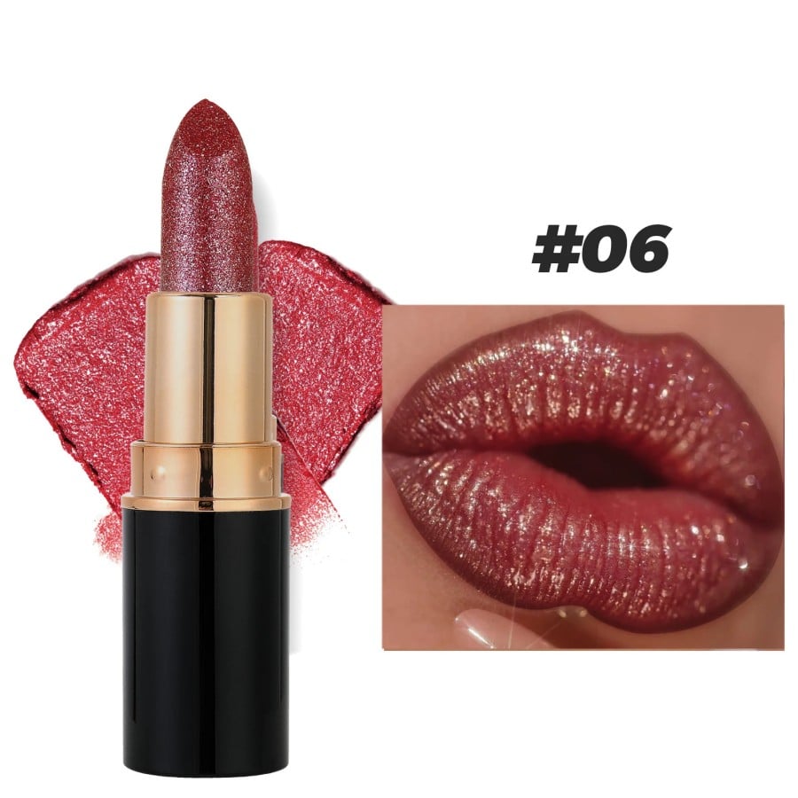 48% OFF Diamond Lip Gloss Glitter Lipstick Waterproof