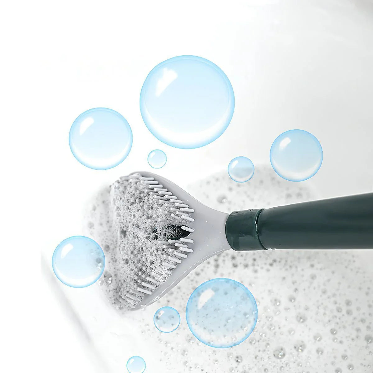 🔥Blowout Sale - 🔥Household punch-free wall hanging long handle silicone toilet brush