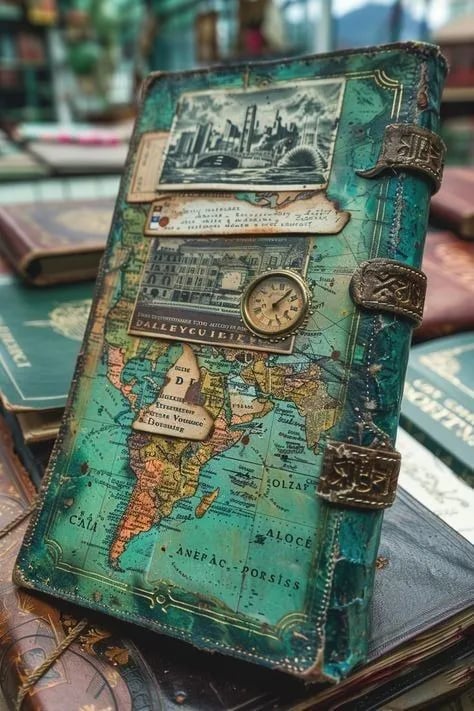 Retro nautical style notebook