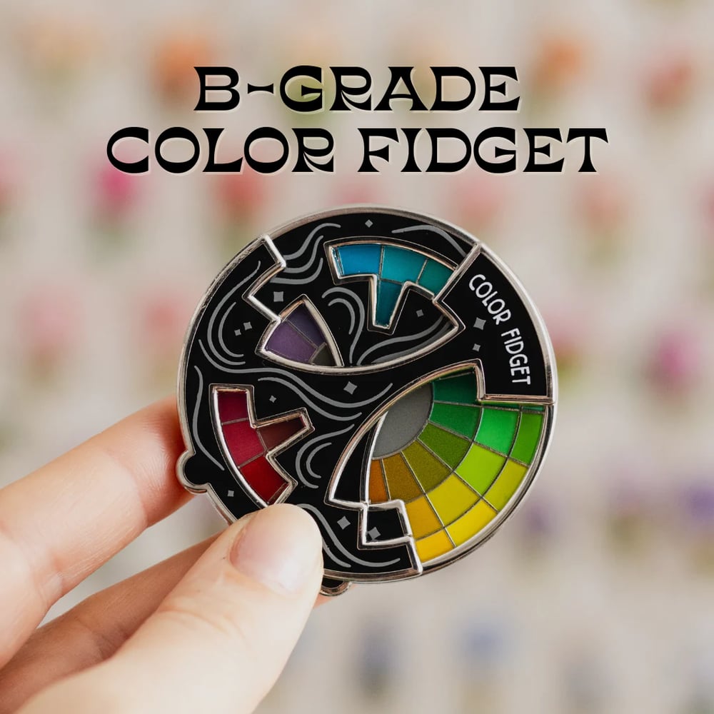 🔥Last Day: BUY 4 GET 4 FREE -🌈Color Fidget Enamel Pin(✨A Wheel Of Twenty Hues)