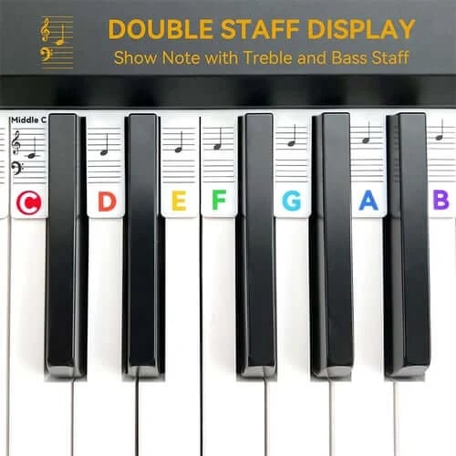 Removable Piano Keyboard Note Labels🎹