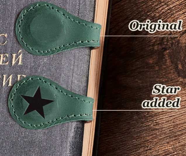š„Magnetic Leather Bookmark