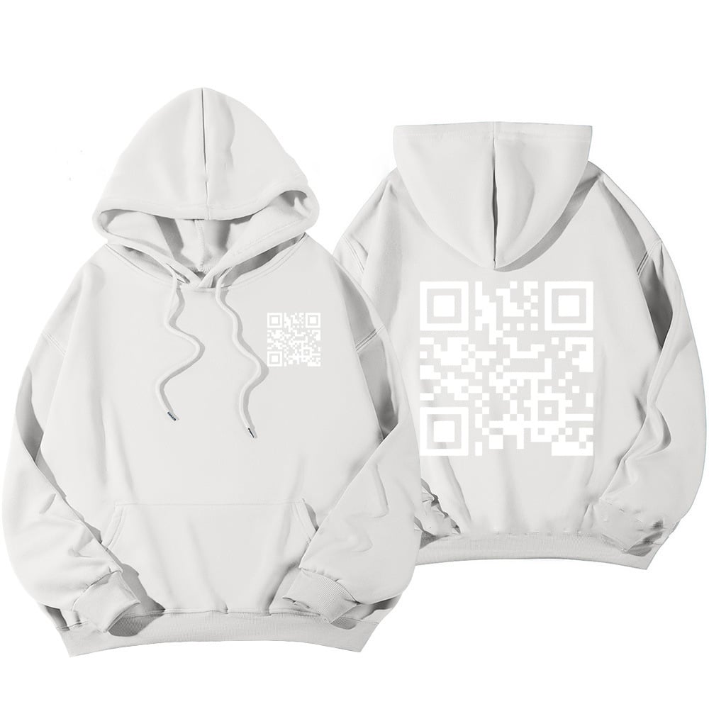 Funny FU QR Code Hoodie