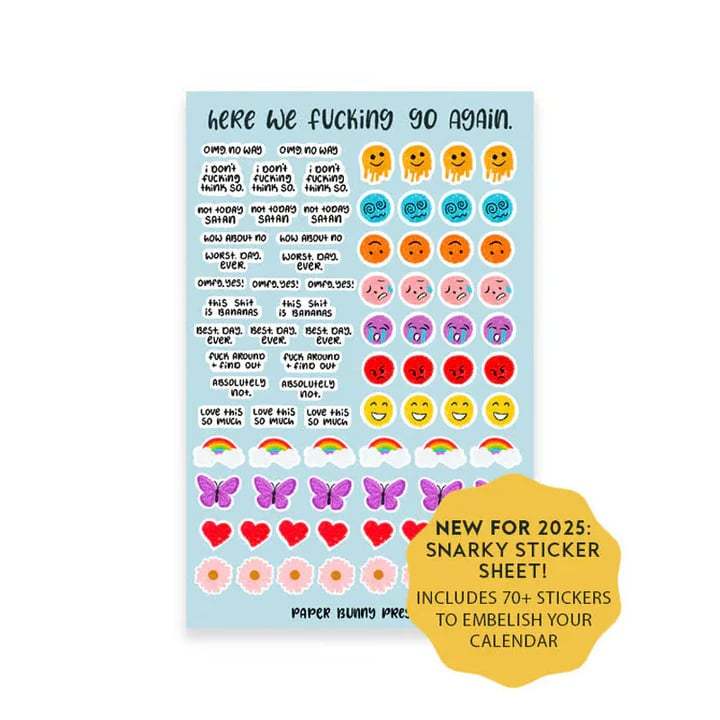 🔥Last Day Promotion 50% OFF!!!🔥 - Hot Air Balloon-HERE WE FUCKING GO AGAIN 2025 CALENDAR