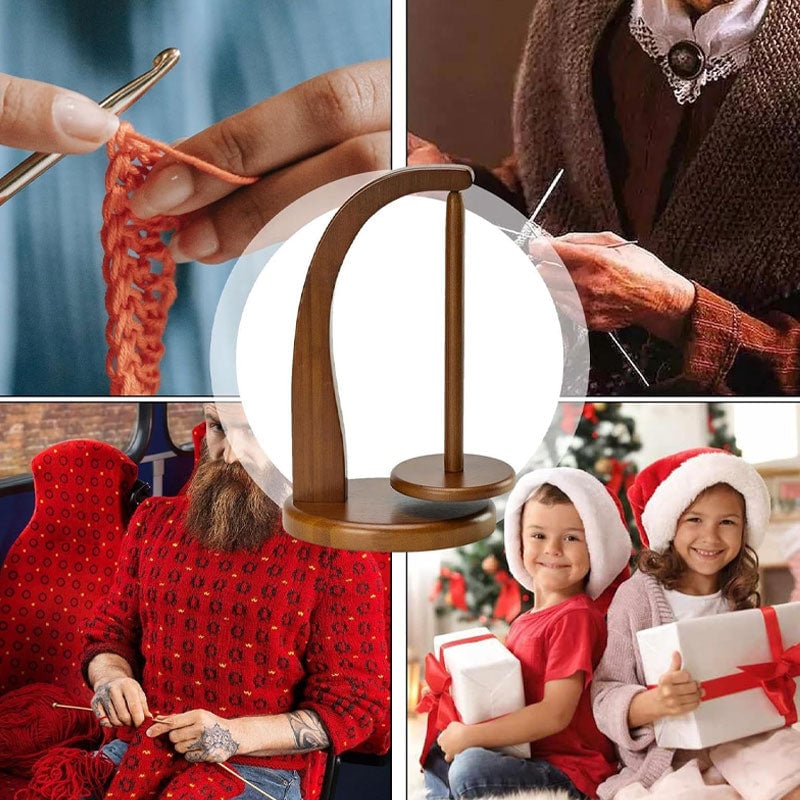 (🎅Xmas Sale 49% OFF🎄) Wooden Yarn Spool Rack