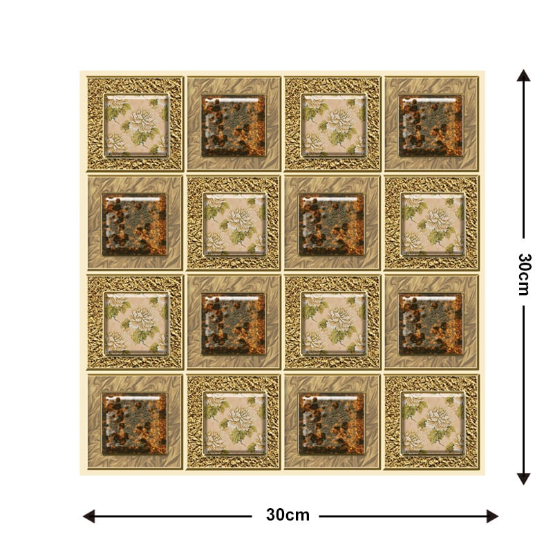 10Pcs 3D Peel and Stick Wall Tiles(12x12 inches)