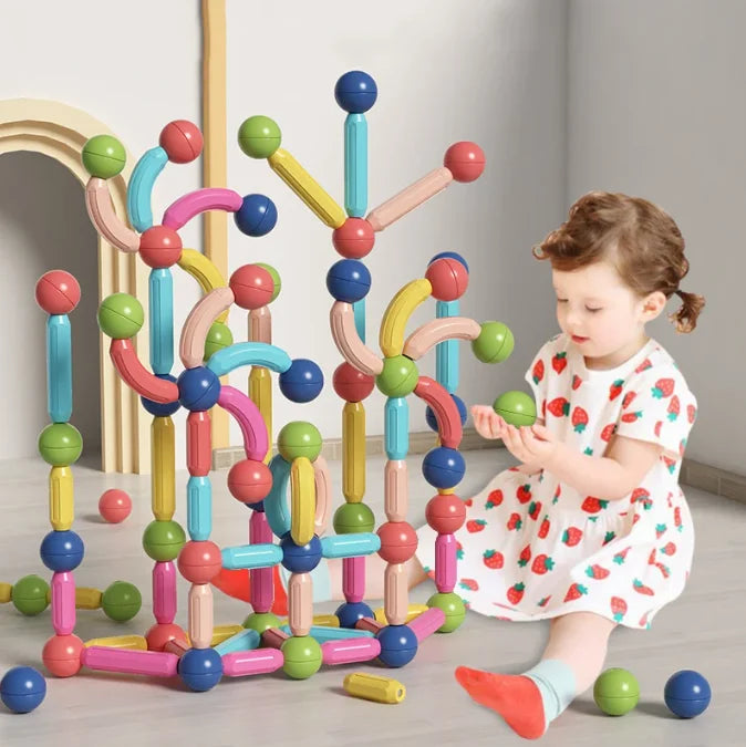 Last Day Special Sale 75% OFF -š„-Magnetic Balls and Rods Set Educational Magnet Building Blocks