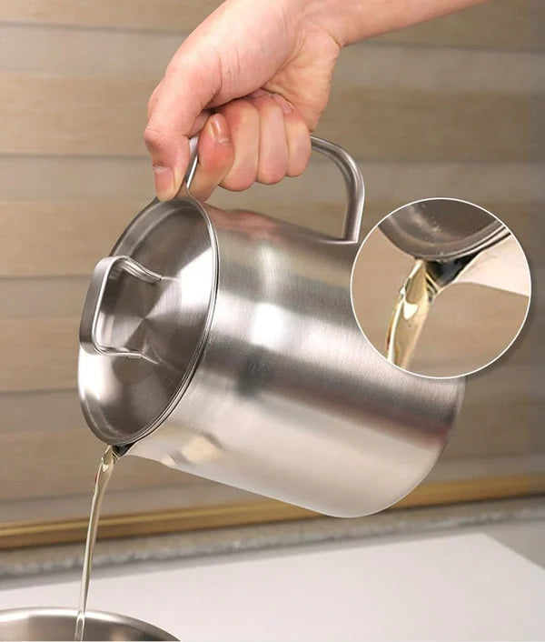 👨🍳2-in-1 304 Stainless Steel Multifunctional Oil Strainer Pot