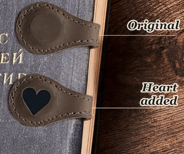 š„Magnetic Leather Bookmark
