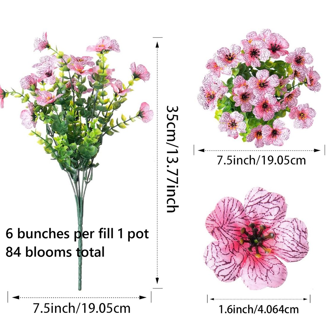💥💥Upgraded high-grade material 🌱UV Resistant Lifelike Artificial Flowers