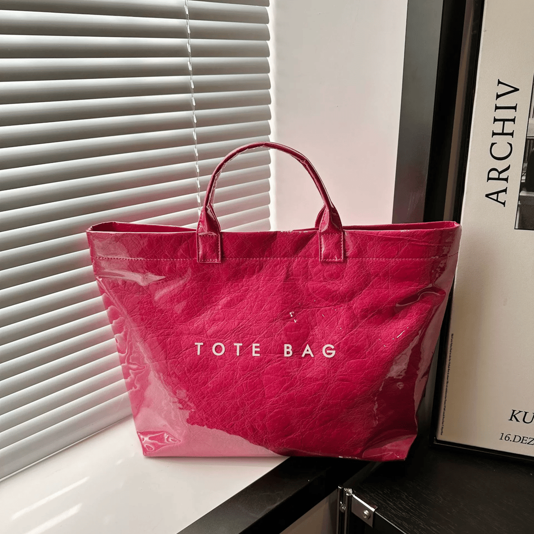 Women's Letters Print Tote Bag